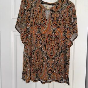 Paisley Print Women's Top - Multicolor